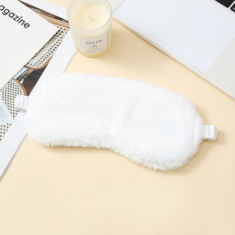 INS Wind mascarilla de peluche de color sólido nubes de sensación de protección de la piel para dormir toda la noche para mejorar la calidad del sueño