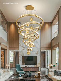 别墅挑空客厅吊灯轻奢现代loft公寓楼梯吊灯2023新款复式楼大吊灯-阿里巴巴