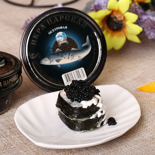 Russian caviar salmon roe Russian synthetic caviar sushi deep sea salmon roe caviar canned 105g wholesale