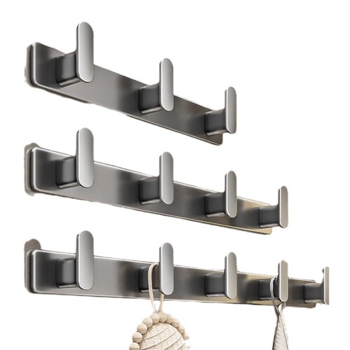 Behind the door, entrance hall hanger hook, strong wall hanging, bathroom clothes hanger, bathroom towel, no need to punch holes in the wall