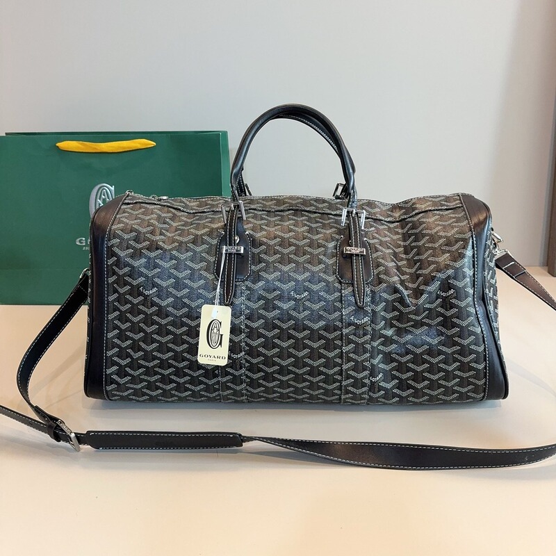 Dog Tooth Boston45 Travel Bag Goyard50L Men's Travel Backpack Vacation Bag Travel Bag Y Letter Portable