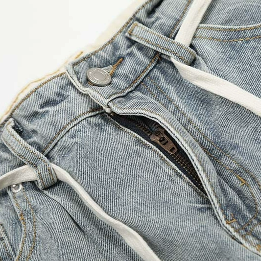 Рetро джинсы, повседневные брюки, американский стиль, oversize