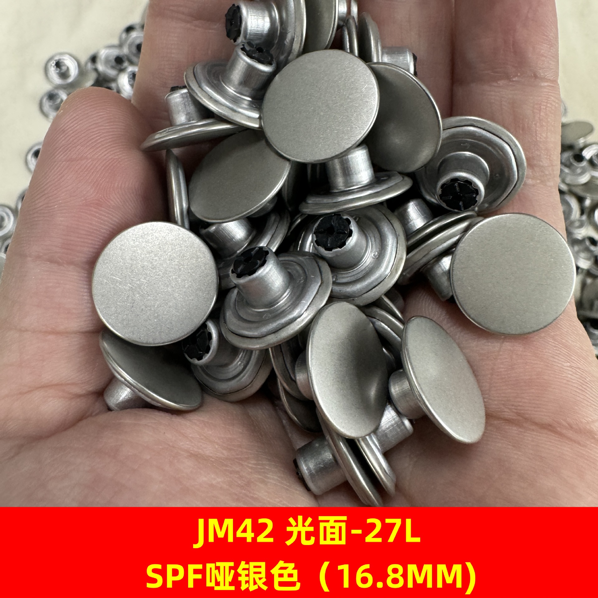 Japón YKK JM42 brillante I-clip SPF plateado mate YKK vaquero I-clip YKK agitación 27L