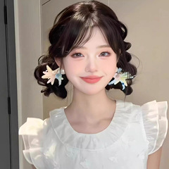 海辺の花とヒトデのヘアピン、雰囲気のあるアーティファクト、ヘアピン、高見えする女の子のサイドクリップヘアアクセサリー、女性用