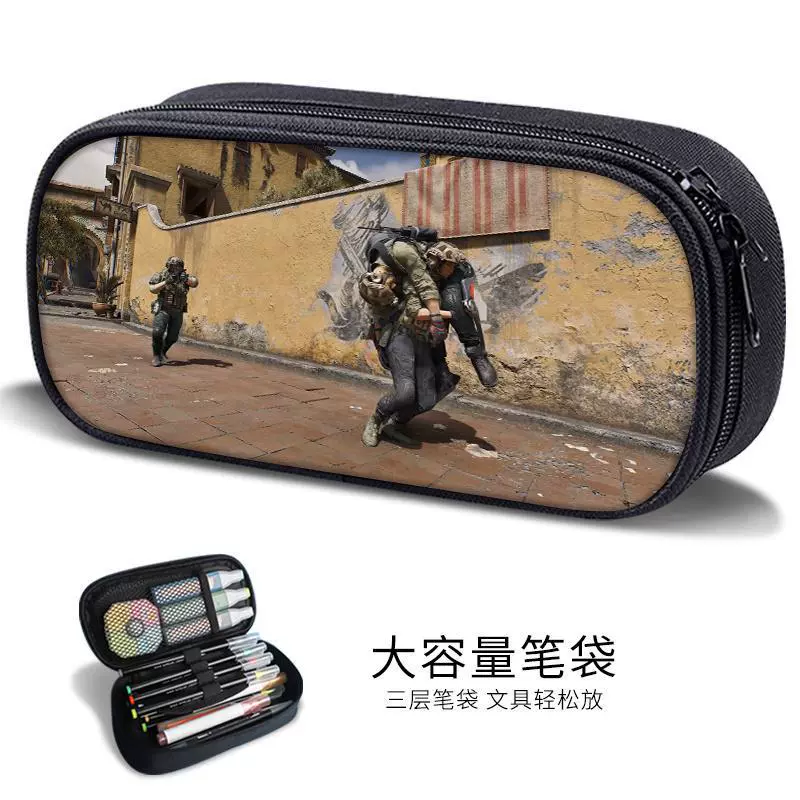 Triangular pencil case for boys for students, new collection