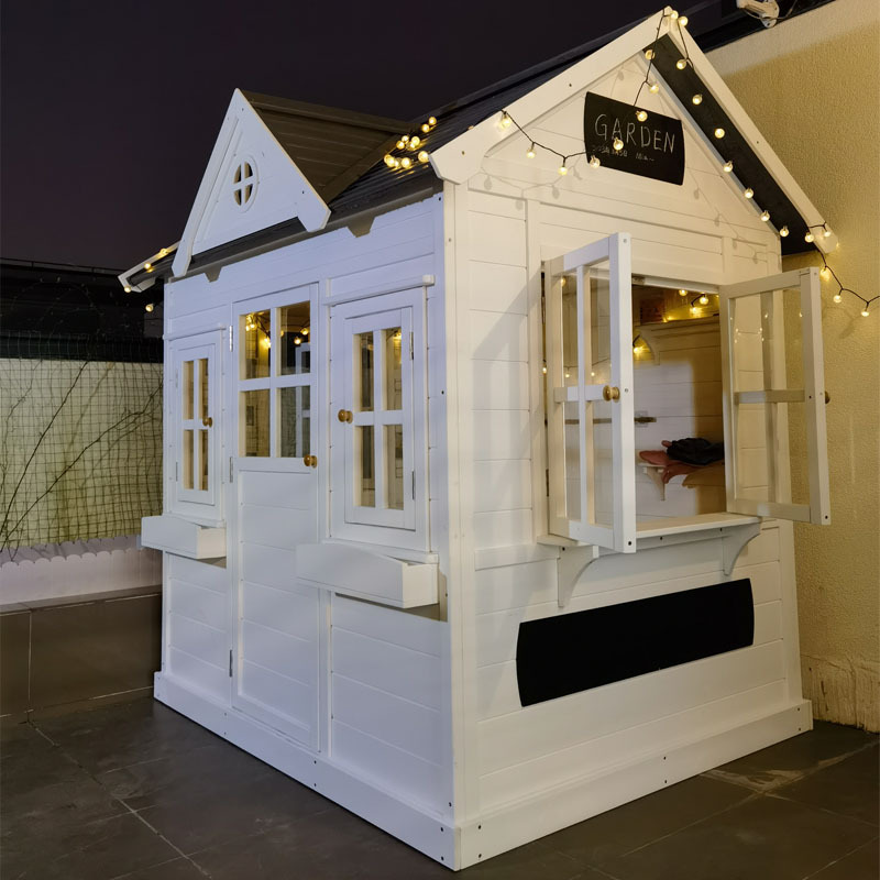 Деревянный игровой домик для детей outdoor