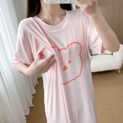 モーデール妊婦寝スカート授乳可能ワンピース夏の薄いタイプの辛いお母さんの授乳服パジャマスカート夏タイプ