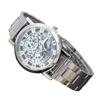 Fashionable mechanical metal men's watch, quartz watches, Korean style, Birthday gift, wholesale