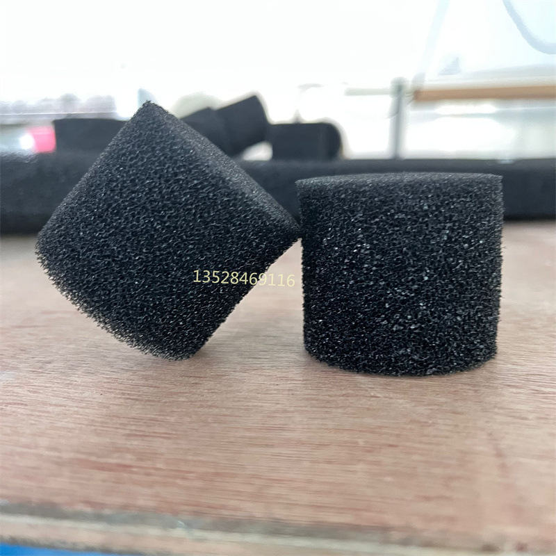 捷昕批发 50mm黑色过滤海绵片材 泳池滤水净化粗孔棉
