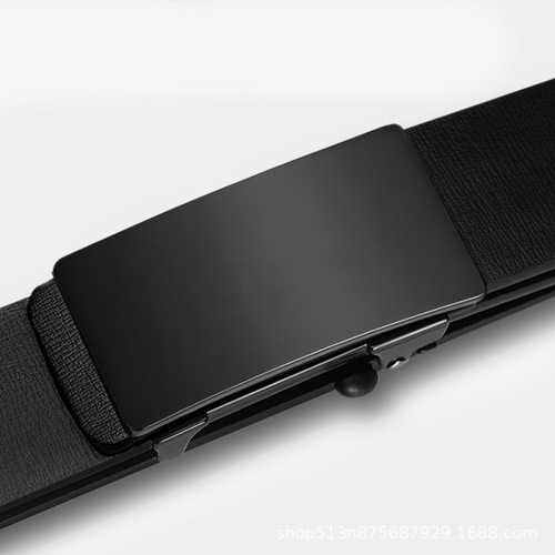 Cross-border belt men's upgraded version automatic buckle two-layer cowhide belt business versatile men's classic trouser belt