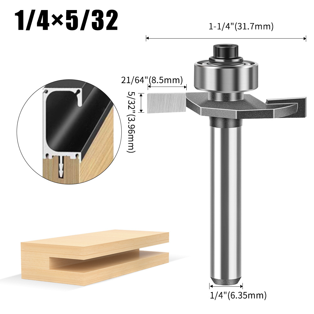 Cortador de bolas en T, fresa para carpintería, cortador ranurado, cortador ranurado, cortador ranurado dos en uno, cortador de chaflán Haitang, cortador de manita