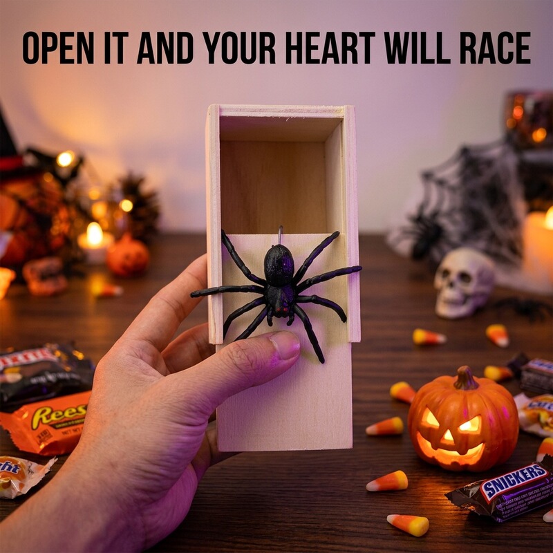 April Fool's Day Novelty Explosions Spider Box Startled Horror Trick People Spoofs Simulation Bugs Trick Toy Props April Fool's Day Novelty Explosions Spider Box Startled Horror Trick People Spoofs Simulation Bugs Trick Toy Props
