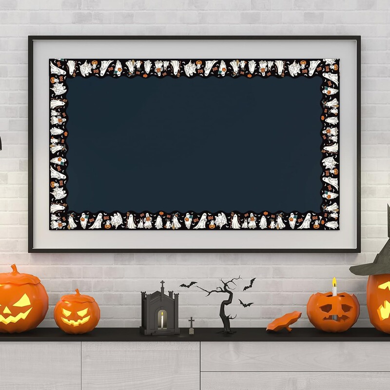 卸売ロールパックハロウィンルーム装飾黒板掲示板ボーダーステッカー手作り工芸品装飾ステッカー|undefined