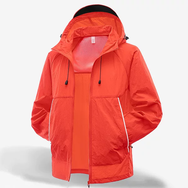 2025 Summer New Men's Casual Sports Jacket Outdoor Mountaineering Quick-drying Sunscreen Breathable UV Protection
