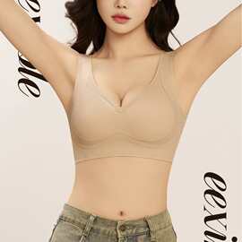 婷婷287#L-3XL亲肤全固定杯果冻胶无痕内衣舒适尾货文胸四排扣