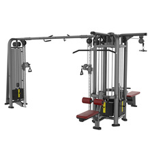 五人站四人站综合训练器史密斯深蹲架推举划船多功能力量健身器材