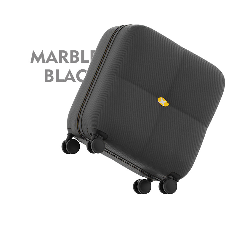 Vali nhựa PC 24 inch họa tiết mây thời trang, bánh xe đa năng, khóa mật khẩu — Hành lý PC cao cấp màu be kem 24 inch chi tiết 11