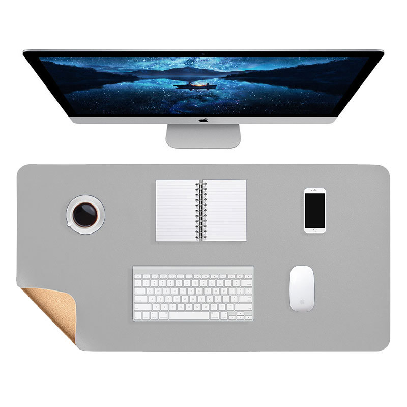 Mesa de té de gran tamaño alfombrilla de ratón de gran tamaño de corcho alfombrilla de ratón de cuero estera de mesa de oficina estudiante grande almohadilla de escritura