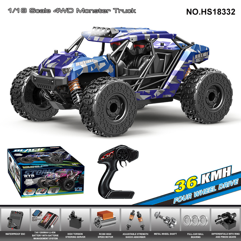 クロスボーダー 1/18 ブラシレス高速四輪駆動 2.4 グラムフルスケールプロフェッショナル RC リモートコントロールオフロード大型バイク 1/14 ブラシ付き|undefined