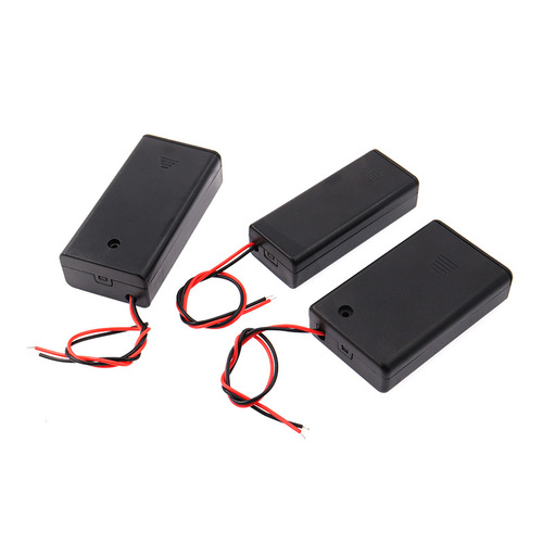 AA battery box 1/2/3/4 cells AA battery holder with switch, with cover, with 15CM cable