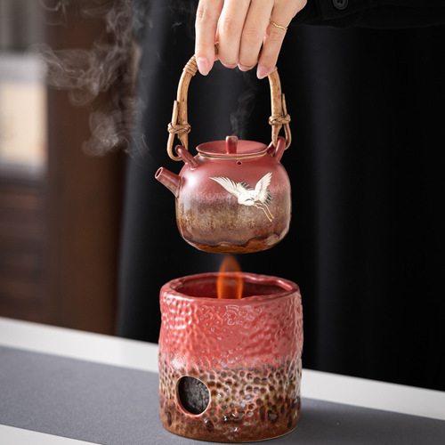 Forbidden City Hong Ruihe teapot candle charcoal fire stove tea stove full set indoor charcoal stove alcohol stove tea stove set
