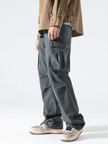 xxbro Men's American Street Work Pants Outdoor Multi-Pocket Straight Leg Pants Ins Stylish Casual Pants Ins Style