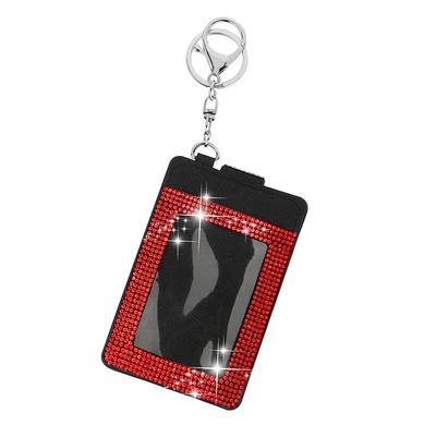 Small Card Slots, Compact Leather – Multimediya və saxlama aksesuarları - vertical-card-package-red-diamond