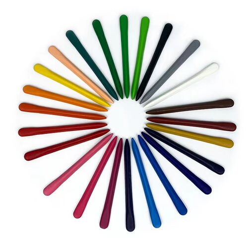 Children's plastic crayons do not dirty hands 36-color barrel color crayons washable art painting color oil pastels