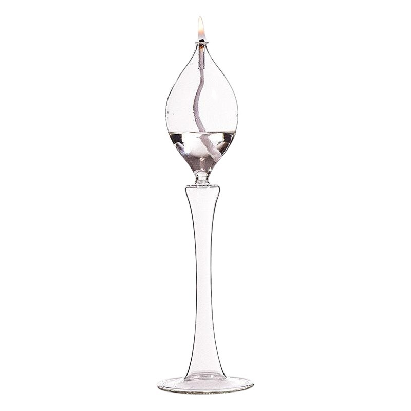 FUENTE directo de fábrica creativa de cristal transparente candelabro de cristal lámpara de aceite Europea creativa decoración del hogar