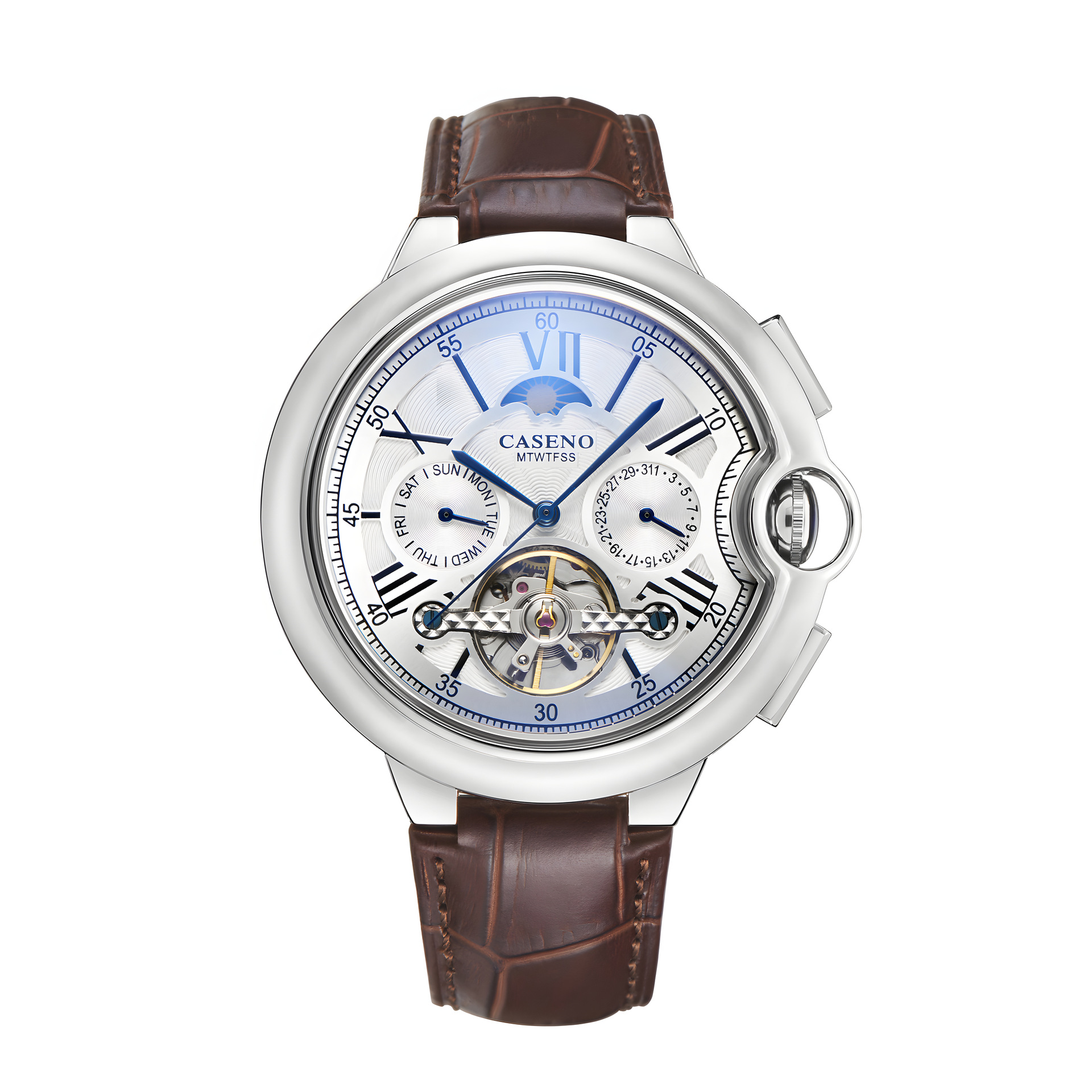 Tourbillon Mechanical Watch Belt Tourbillon Mechanical Watch Atmospheric Men's Automatic Tourbillon Mechanical Watch