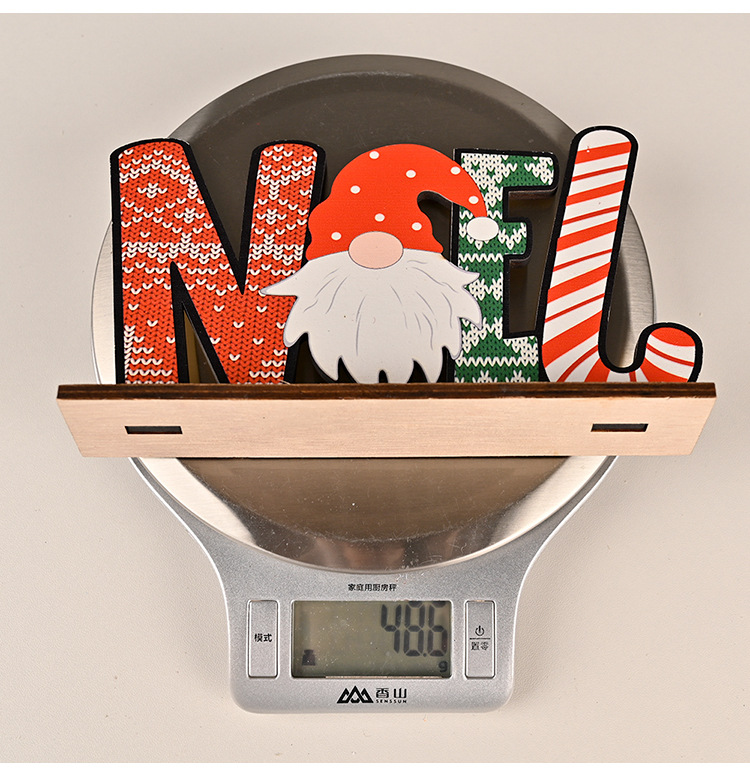 Weihnachten Holzbuchstaben Desktop Ornamente Großhandel Nihaojewelry display picture 2