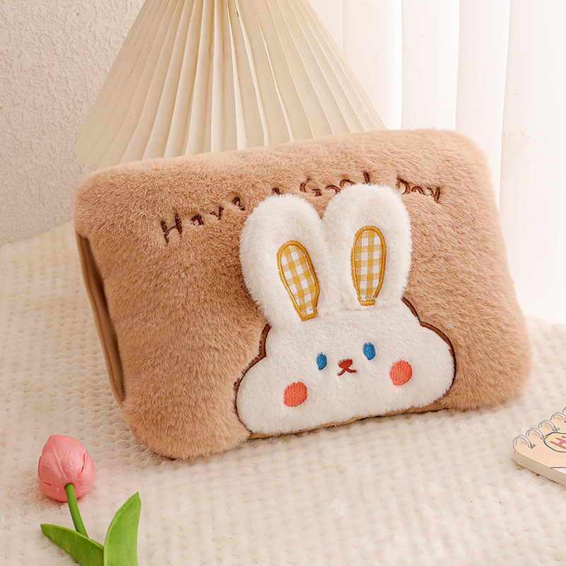 アニメのぬいぐるみのバニーウサギの電気の袋のメーカーの卸売りの女子学生はお腹を敷いて腰を温めます。|undefined