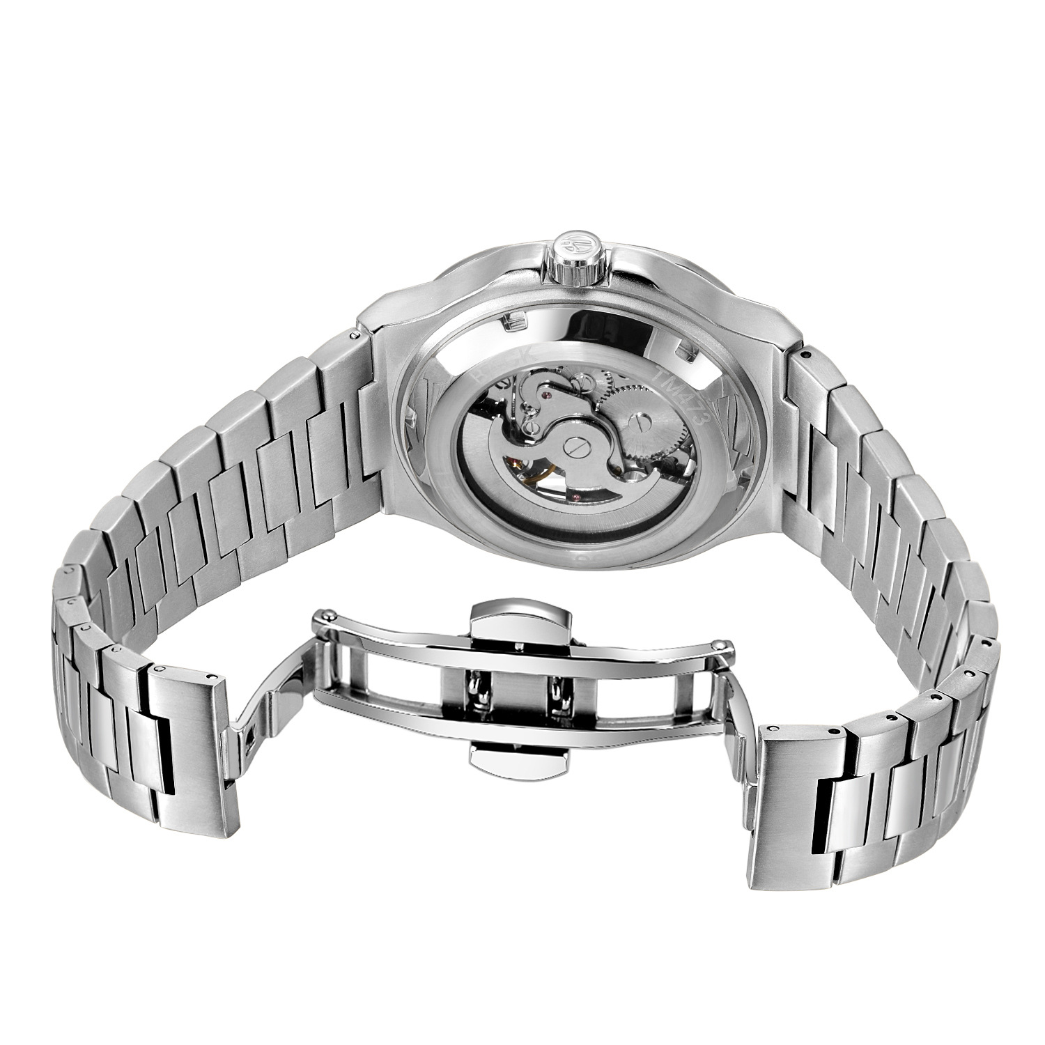 Men's Automatic Mechanical Watch European Style Hollow Design_voghion.com