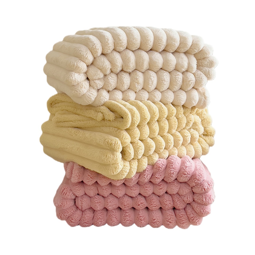 Mantra de peluche de conejo y mantas de peluche de invierno cálidas mantas de siesta dormitorio de estudiantes individuales mantas de núcleo de cuatro estaciones