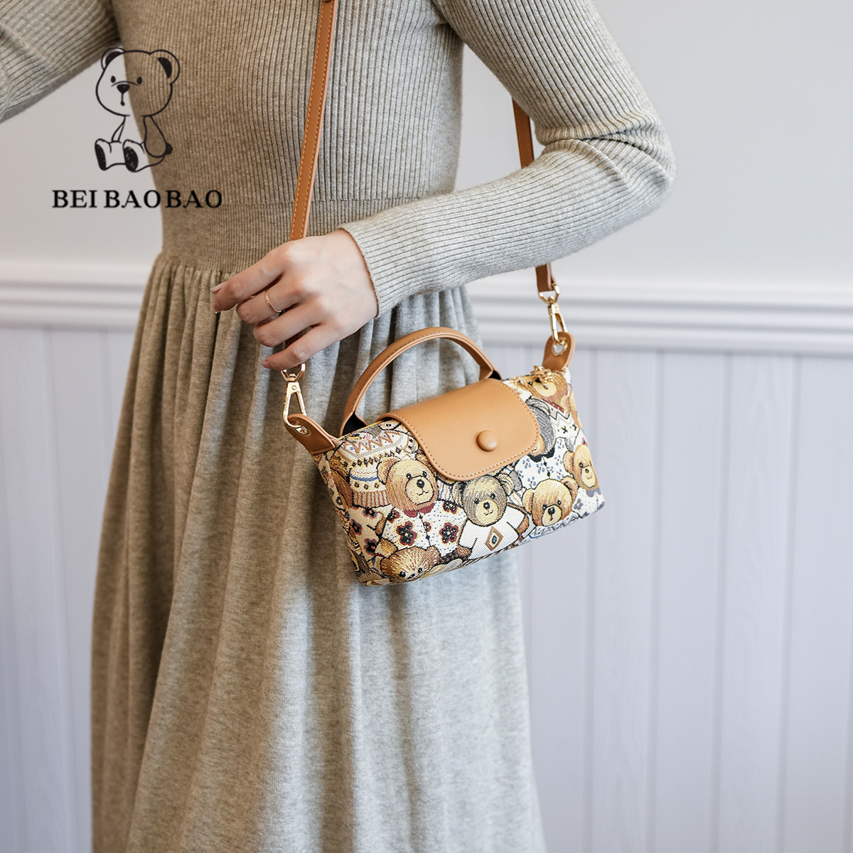 small bag women's bag Korean version ins style canvas bag trendy versatile women's shoulder messenger bag_voghion.com