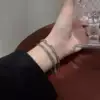3925# Двухслойный титановый браслет