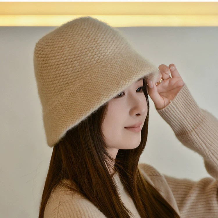 Шерстяная вязаная шапка-бини с вышивкой, теплая и стильная, универсальная, для защиты ушей, с эффектом лифтинга лица, для холодной погоды, кашемировая шапка-балаклава для женщин