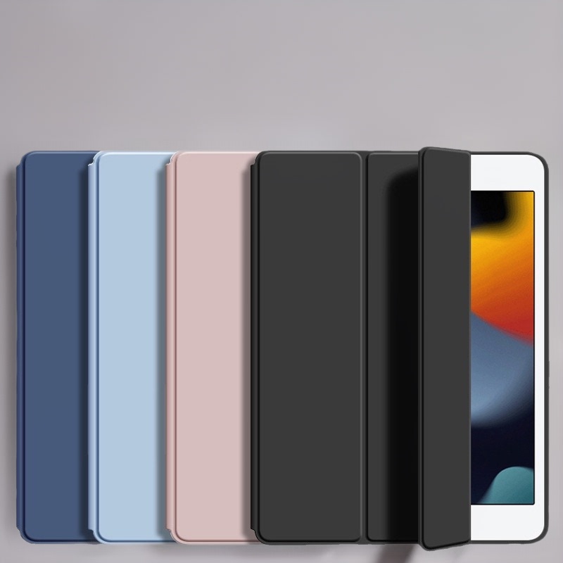 Suitable for ipad protective case 10.2 inch 2018 mini4 leather case pro10.5 silicone soft case air2 flat case