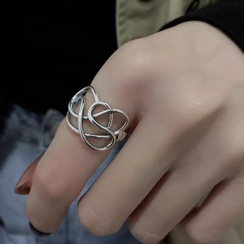 Vintage öppen ring influencer trend designsmycken_voghion.com