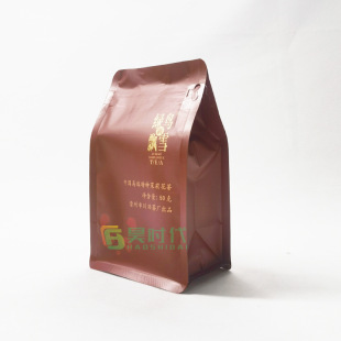 Green Bird Snow Self-Sealing Eight-Side Sealing Aluminum Foil Coffee Bag Sub-Packaging Bag Rubik's Cube Zipper Tea Coffee Bean Air Valve