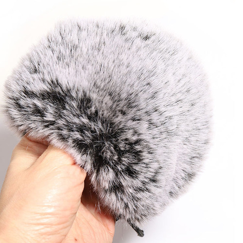 Suitable for blue snowman snow monster YETI condenser microphone plush cover windproof and pop-proof cover microphone cover