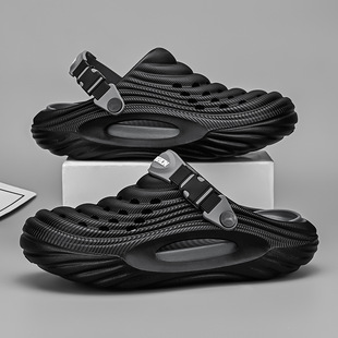 Garden Shoes Men's Hole Shoes Summer Outer Wear Baotou Top Dung Sense Driving Dual-purpose Casual Platform Beach Sandals