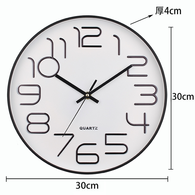 Reloj de pared dorado silencioso, estilo nórdico – reloj de cuarzo minimalista para sala o dormitorio.