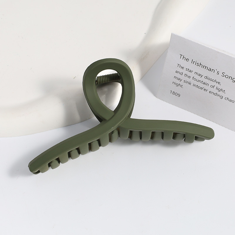 Amazon Venta caliente Frosted clip grande geométrica trasera horquilla elegante temperamento tiburón clip de alto grado tocado