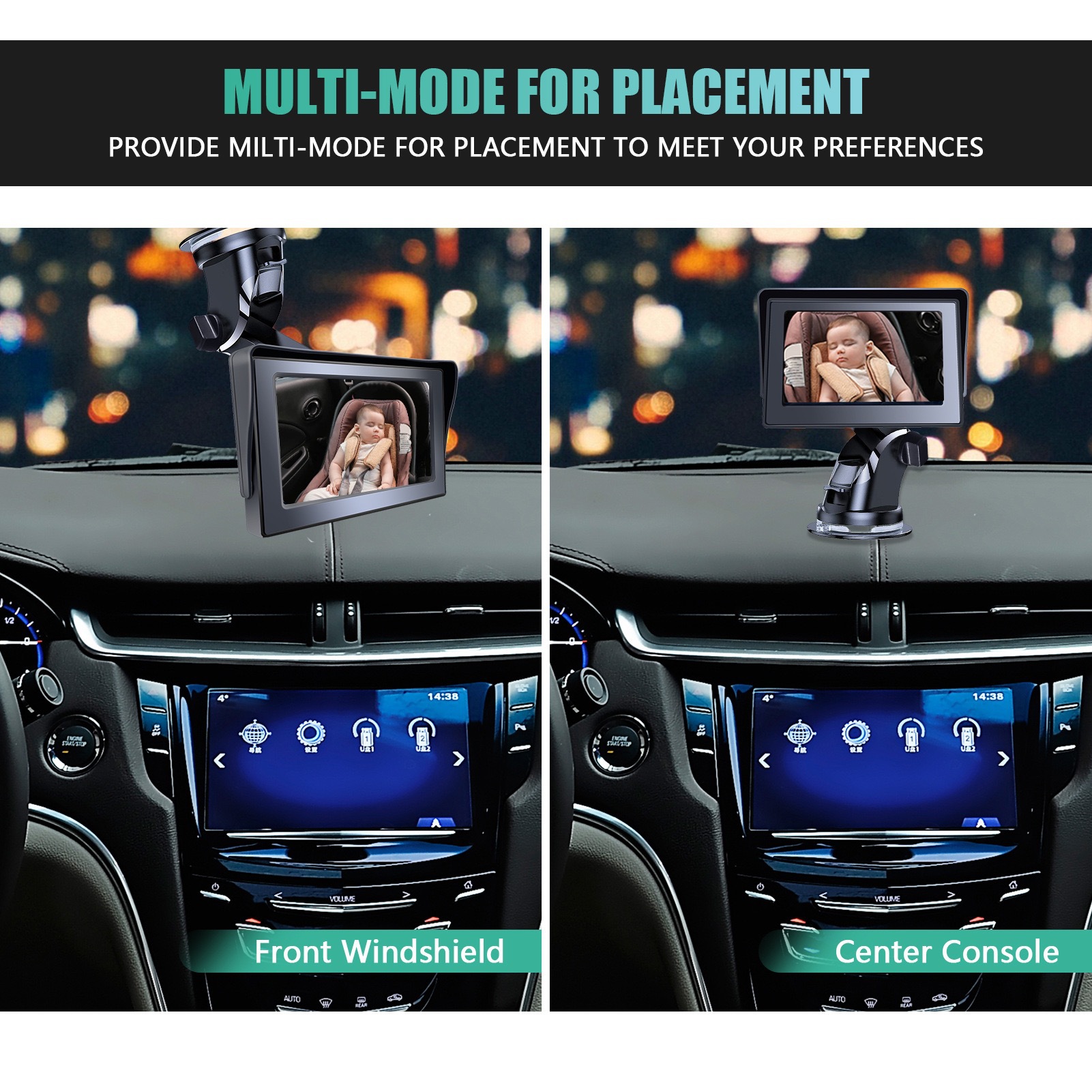 Amazon Bestseller 4.3inch Baby Car Monitor Baby Rearview Camera Baby Car Mirror