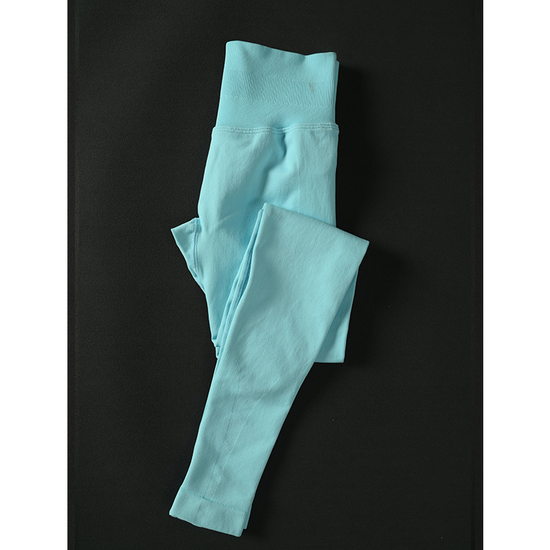 DF mismo estilo pantalones de yoga sin costuras mate leggings para correr de secado rápido pantalones de yoga roscados pantalones de chándal de verano mujeres