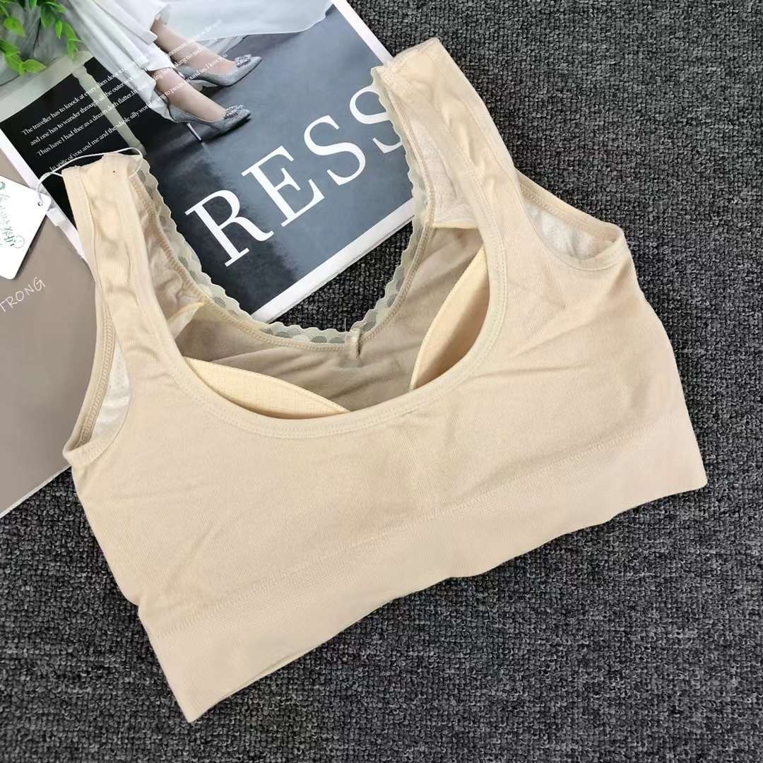 Nueva inconsútil alto elástico belleza de alta calidad las mujeres chaleco inalámbrico yoga sujetador ropa interior deportiva al por mayor