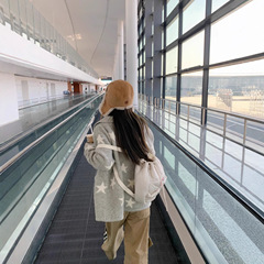 韩系翻领灰色针织开衫女2025初春季新款设计感慵懒风毛衣外套上衣
