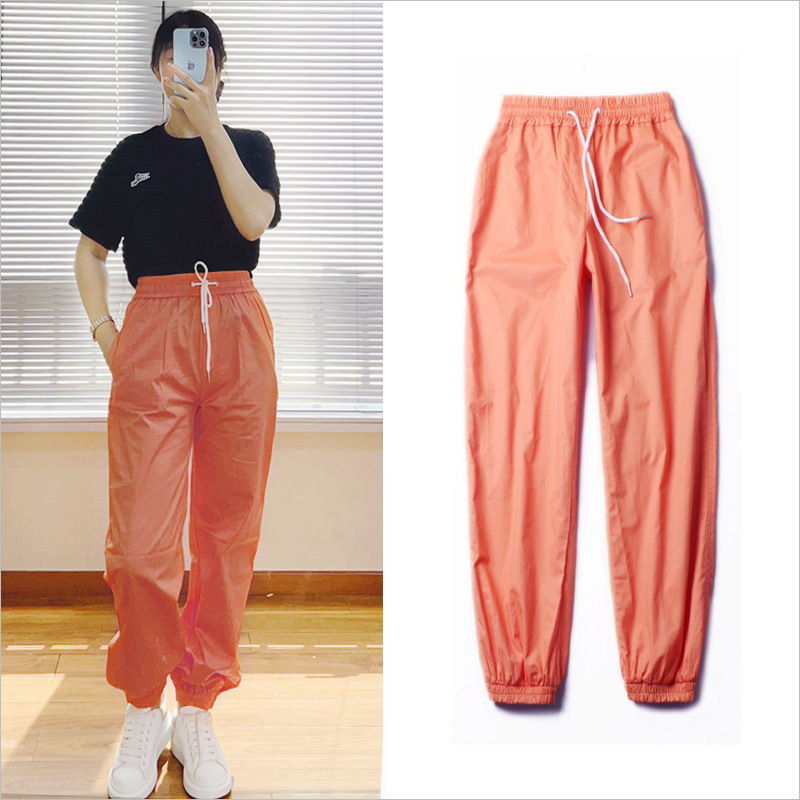 Summer New Style Li Xingming's Same Style Slimming Look Loose Casual Sports Cargo Pants