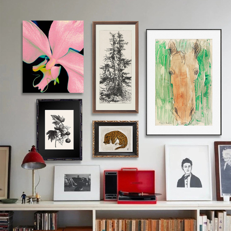 Modern Minimalist Antique Abstract Art Decorative Painting Living Room Gallery Wall Niche High-level Hanging Painting Combination Mural